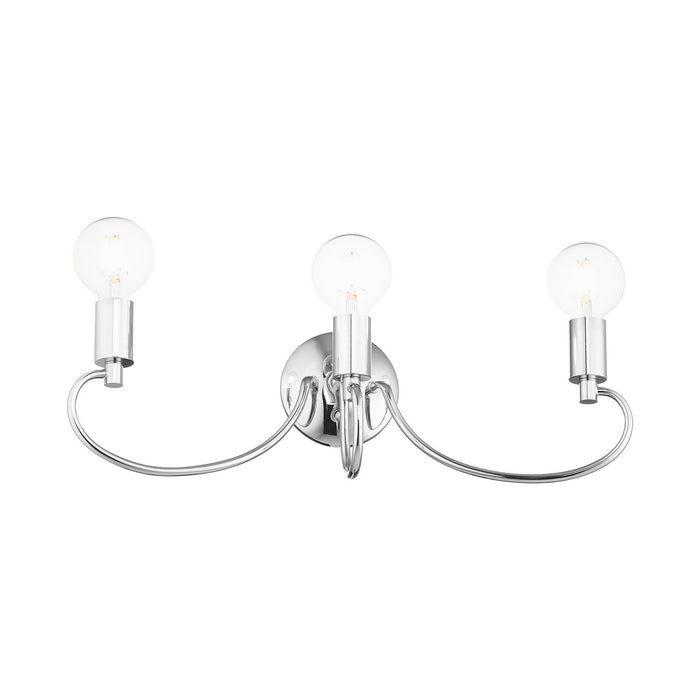 Livex Lighting 16583-05 Three Light Vanity, Polished Chrome