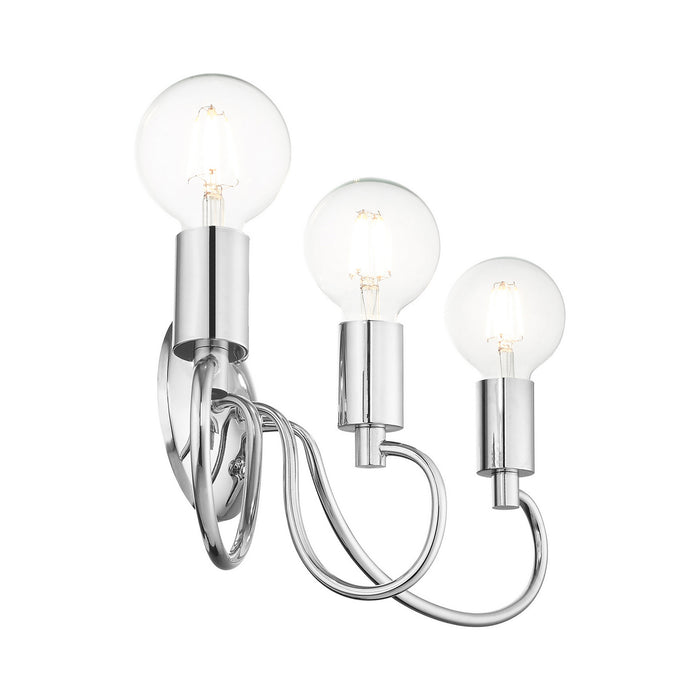 Livex Lighting 16583-05 Three Light Vanity, Polished Chrome