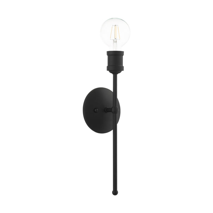 Livex Lighting 16711-04 One Light Wall Sconce, Black