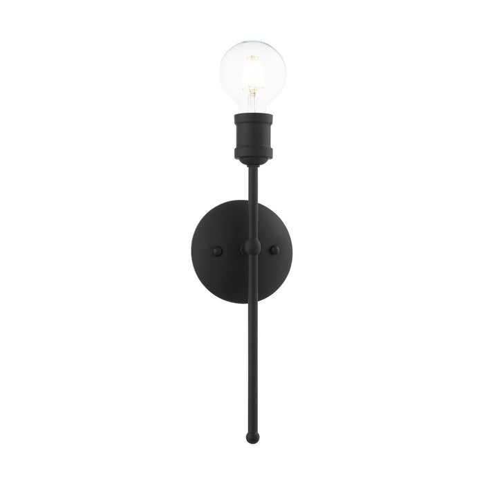 Livex Lighting 16711-04 One Light Wall Sconce, Black