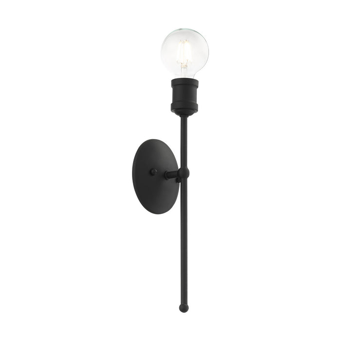 Livex Lighting 16711-04 One Light Wall Sconce, Black