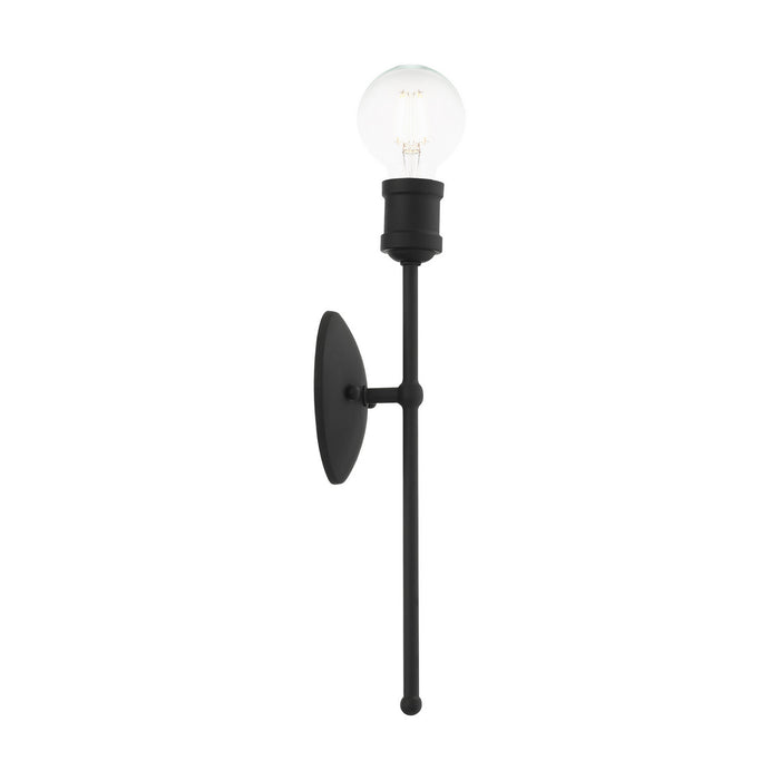 Livex Lighting 16711-04 One Light Wall Sconce, Black