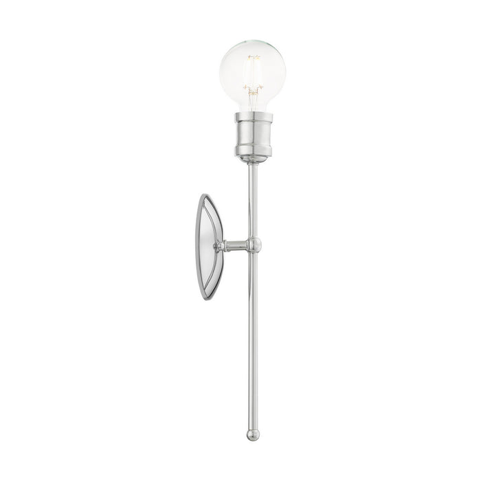 Livex Lighting 16711-05 One Light Wall Sconce, Polished Chrome