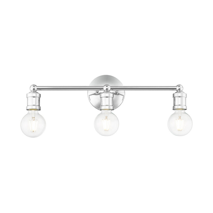 Livex Lighting 16713-05 Three Light Vanity, Polished Chrome