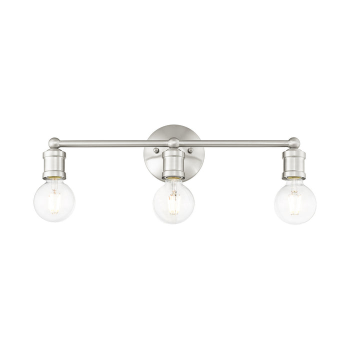 Livex Lighting 16713-91 Three Light Vanity, Brushed Nickel