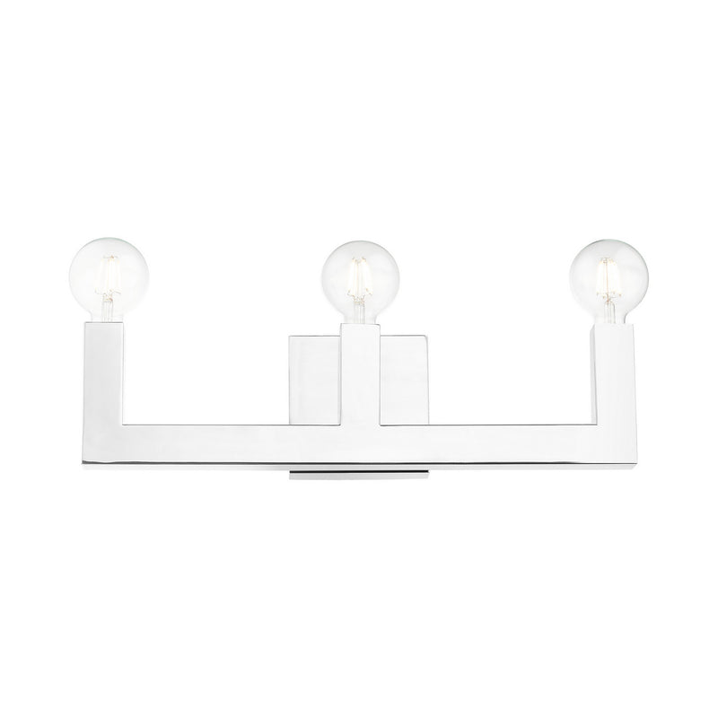 Livex Lighting 16813-05 Three Light Vanity, Polished Chrome