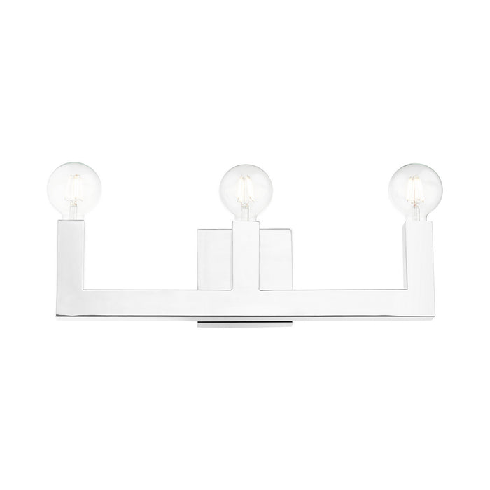 Livex Lighting 16813-05 Three Light Vanity, Polished Chrome