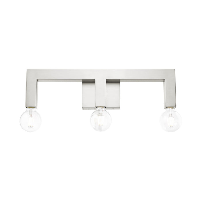 Livex Lighting 16813-91 Three Light Vanity, Brushed Nickel
