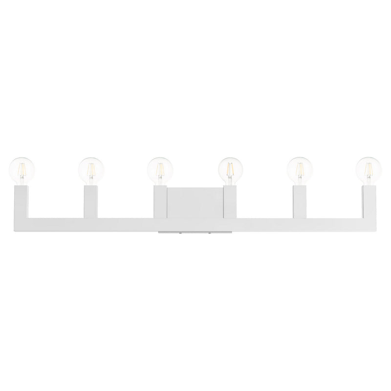 Livex Lighting 16815-05 Six Light Vanity, Polished Chrome