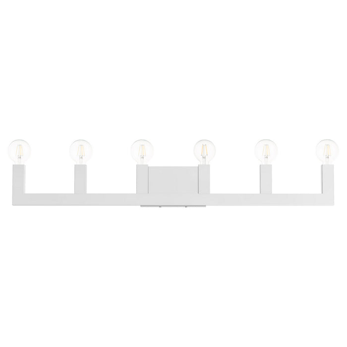 Livex Lighting 16815-05 Six Light Vanity, Polished Chrome