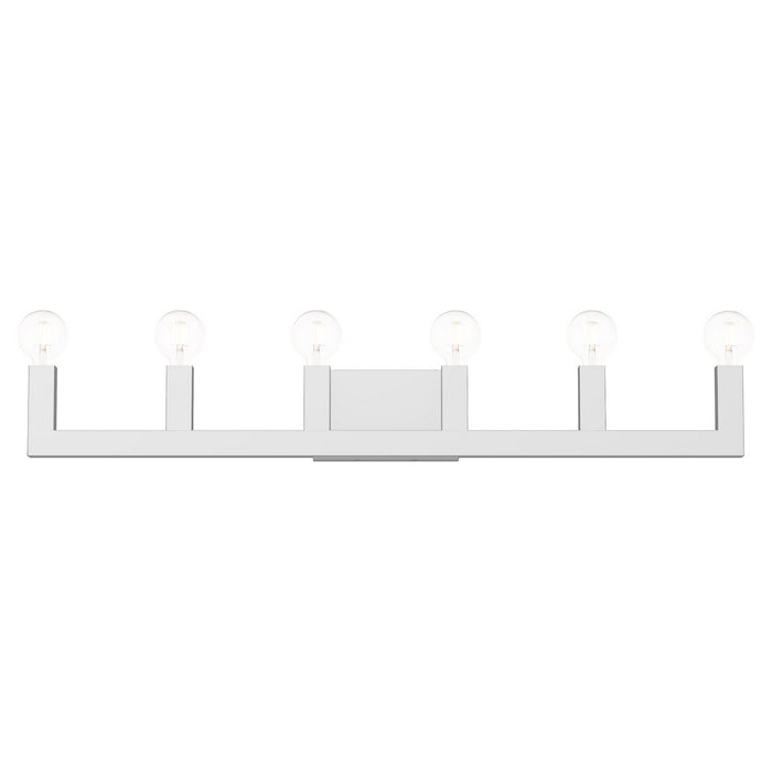 Livex Lighting 16815-05 Six Light Vanity, Polished Chrome