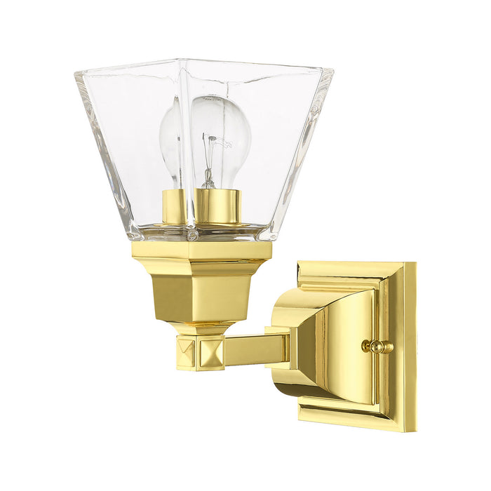 Livex Lighting 17171-02 One Light Wall Sconce, Polished Brass