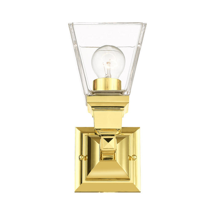 Livex Lighting 17171-02 One Light Wall Sconce, Polished Brass
