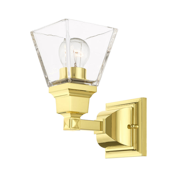 Livex Lighting 17171-02 One Light Wall Sconce, Polished Brass