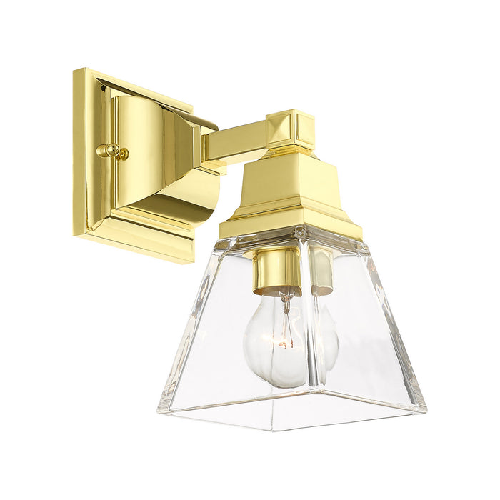 Livex Lighting 17171-02 One Light Wall Sconce, Polished Brass