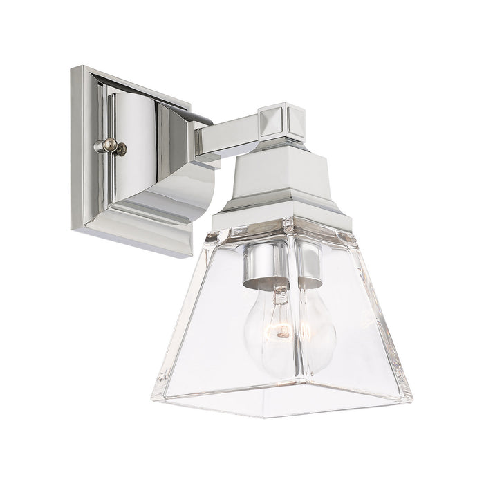 Livex Lighting 17171-05 One Light Wall Sconce, Polished Chrome