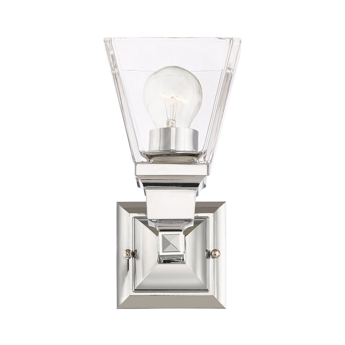 Livex Lighting 17171-05 One Light Wall Sconce, Polished Chrome