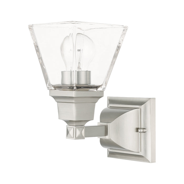 Livex Lighting 17171-91 One Light Wall Sconce, Brushed Nickel