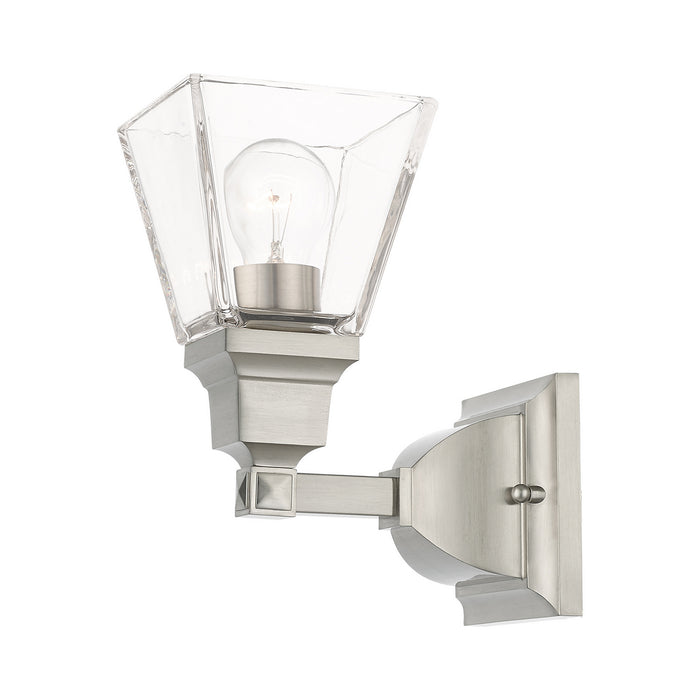 Livex Lighting 17171-91 One Light Wall Sconce, Brushed Nickel