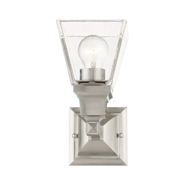 Livex Lighting 17171-91 One Light Wall Sconce, Brushed Nickel