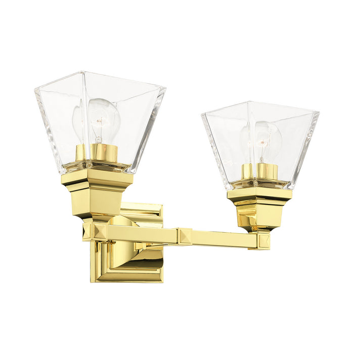 Livex Lighting 17172-02 Two Light Vanity, Polished Brass