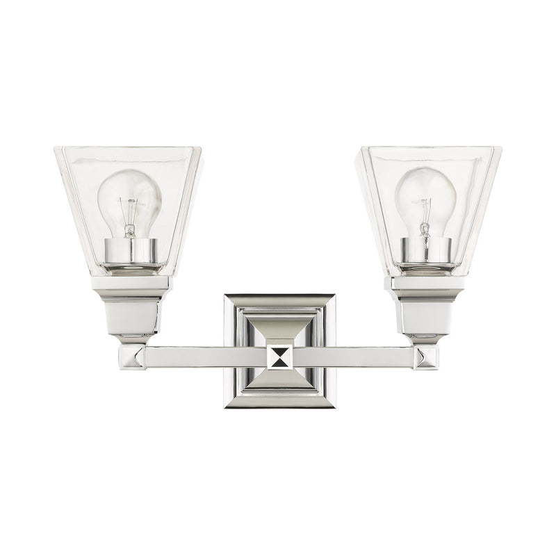 Livex Lighting 17172-05 Two Light Vanity, Polished Chrome