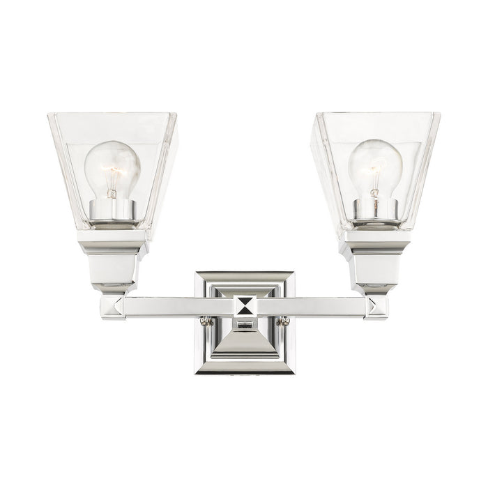 Livex Lighting 17172-05 Two Light Vanity, Polished Chrome