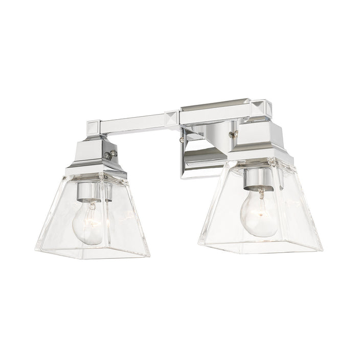 Livex Lighting 17172-05 Two Light Vanity, Polished Chrome