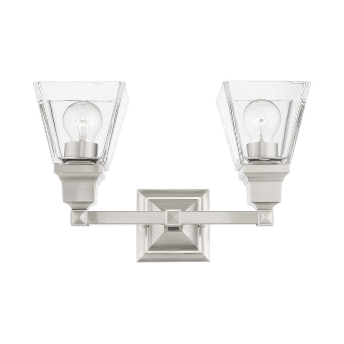 Livex Lighting 17172-91 Two Light Vanity, Brushed Nickel