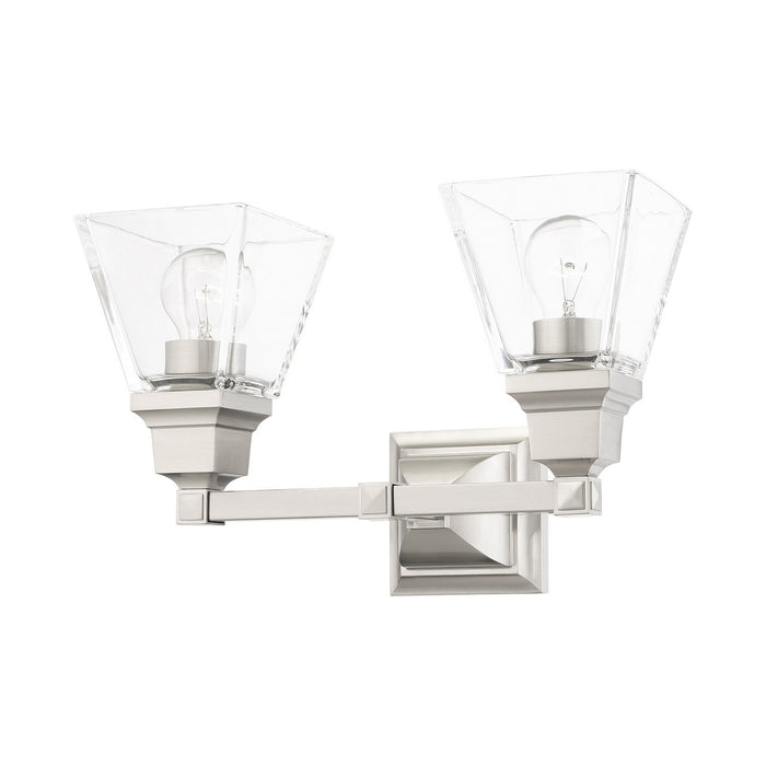 Livex Lighting 17172-91 Two Light Vanity, Brushed Nickel
