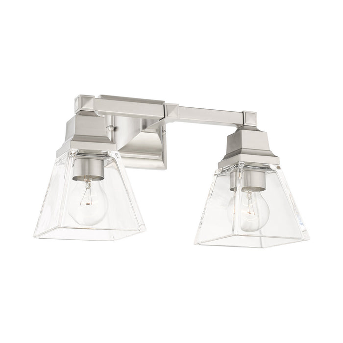 Livex Lighting 17172-91 Two Light Vanity, Brushed Nickel