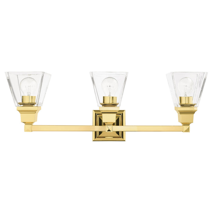 Livex Lighting 17173-02 Three Light Vanity, Polished Brass