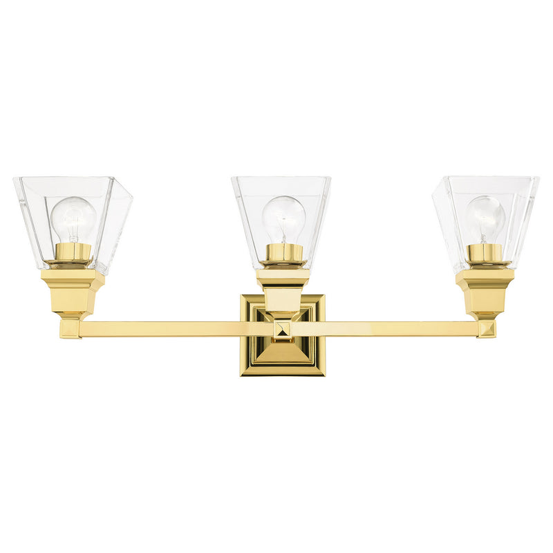 Livex Lighting 17173-02 Three Light Vanity, Polished Brass