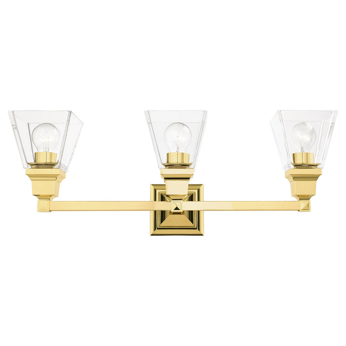 Livex Lighting 17173-02 Three Light Vanity, Polished Brass