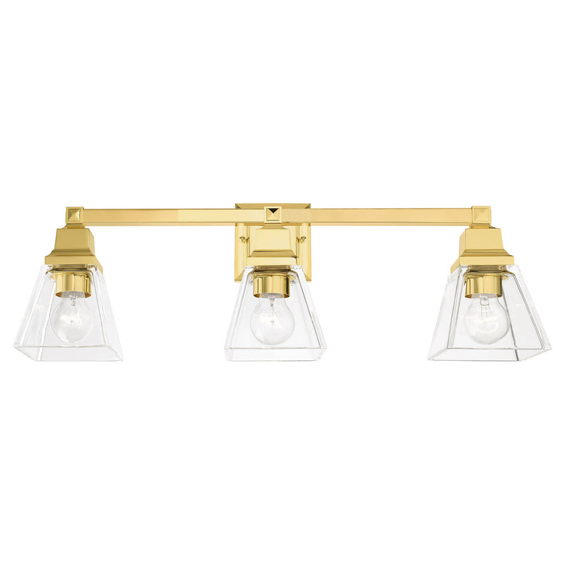 Livex Lighting 17173-02 Three Light Vanity, Polished Brass