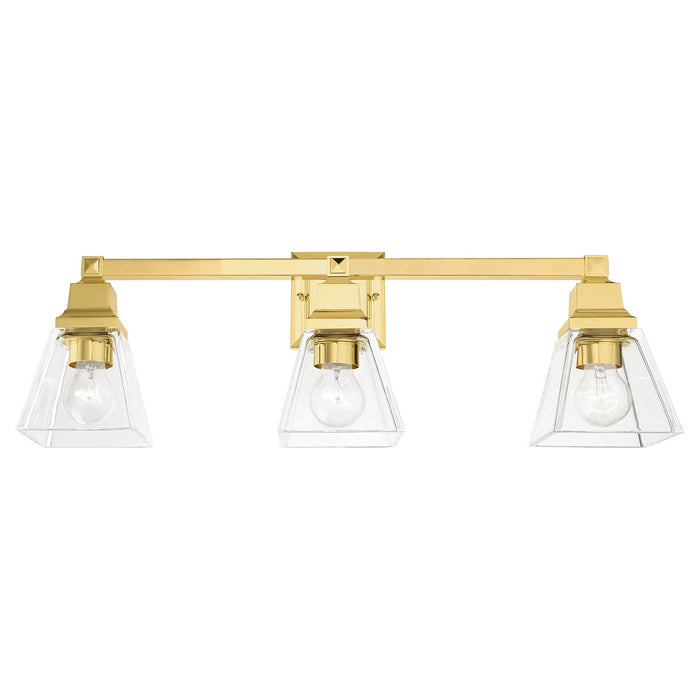 Livex Lighting 17173-02 Three Light Vanity, Polished Brass