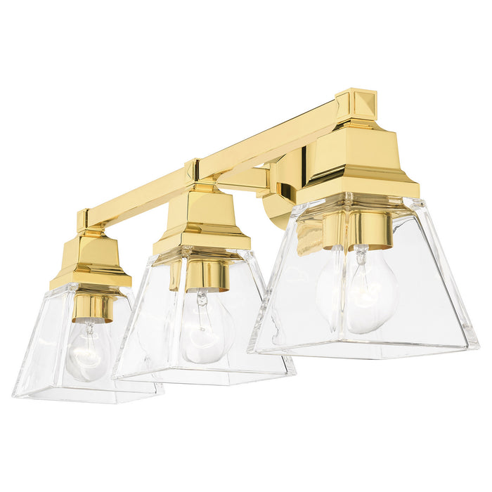 Livex Lighting 17173-02 Three Light Vanity, Polished Brass