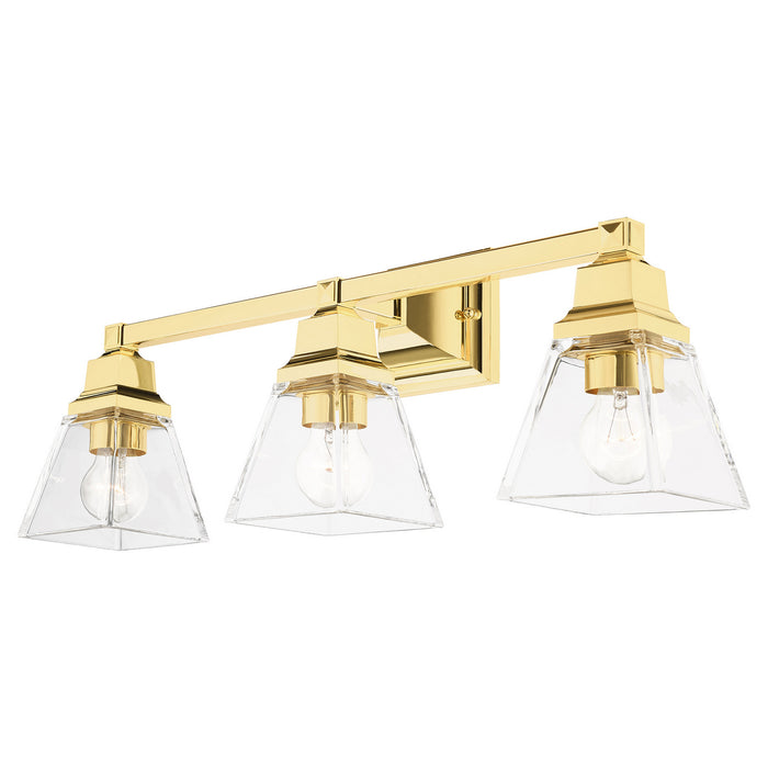 Livex Lighting 17173-02 Three Light Vanity, Polished Brass