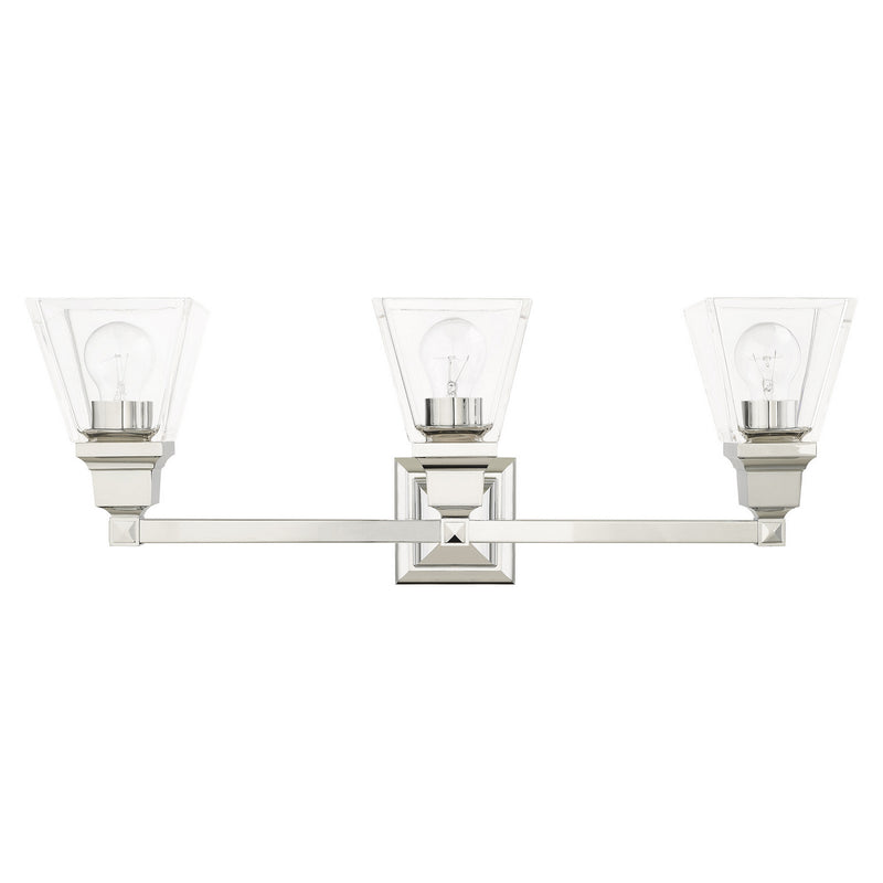 Livex Lighting 17173-05 Three Light Vanity, Polished Chrome