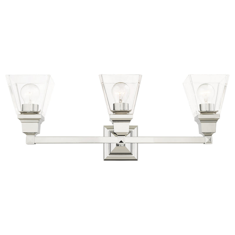 Livex Lighting 17173-05 Three Light Vanity, Polished Chrome