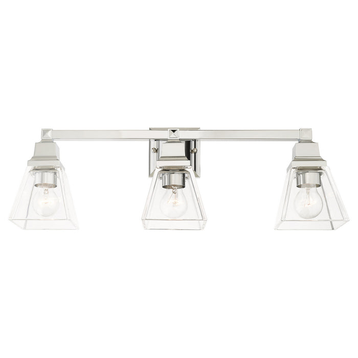 Livex Lighting 17173-05 Three Light Vanity, Polished Chrome