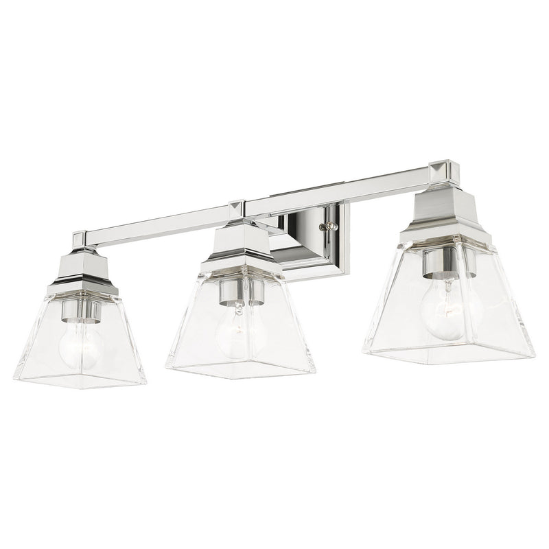 Livex Lighting 17173-05 Three Light Vanity, Polished Chrome