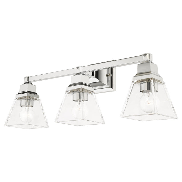 Livex Lighting 17173-05 Three Light Vanity, Polished Chrome