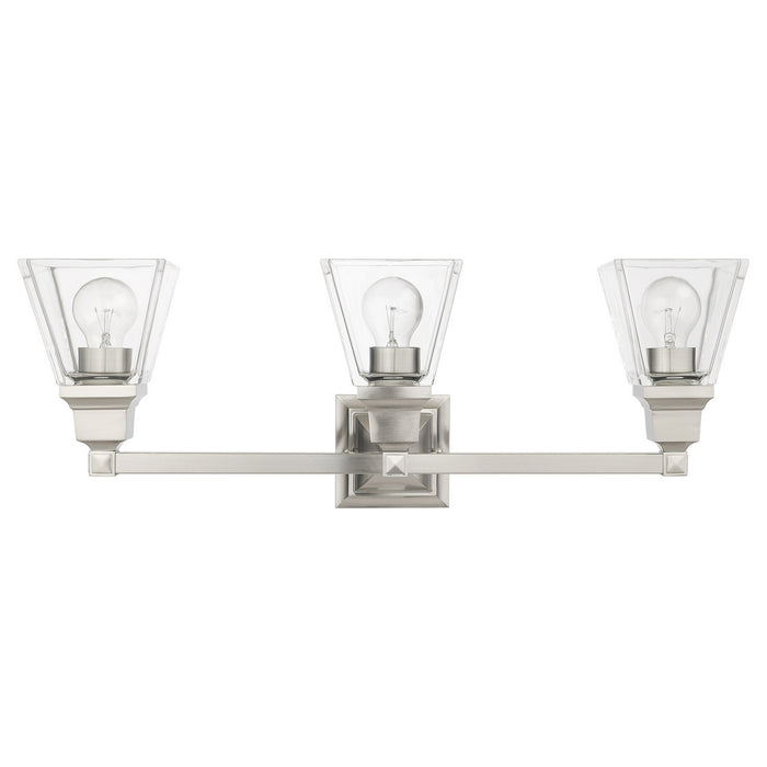 Livex Lighting 17173-91 Three Light Vanity, Brushed Nickel