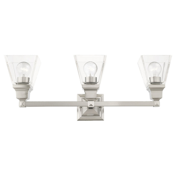 Livex Lighting 17173-91 Three Light Vanity, Brushed Nickel