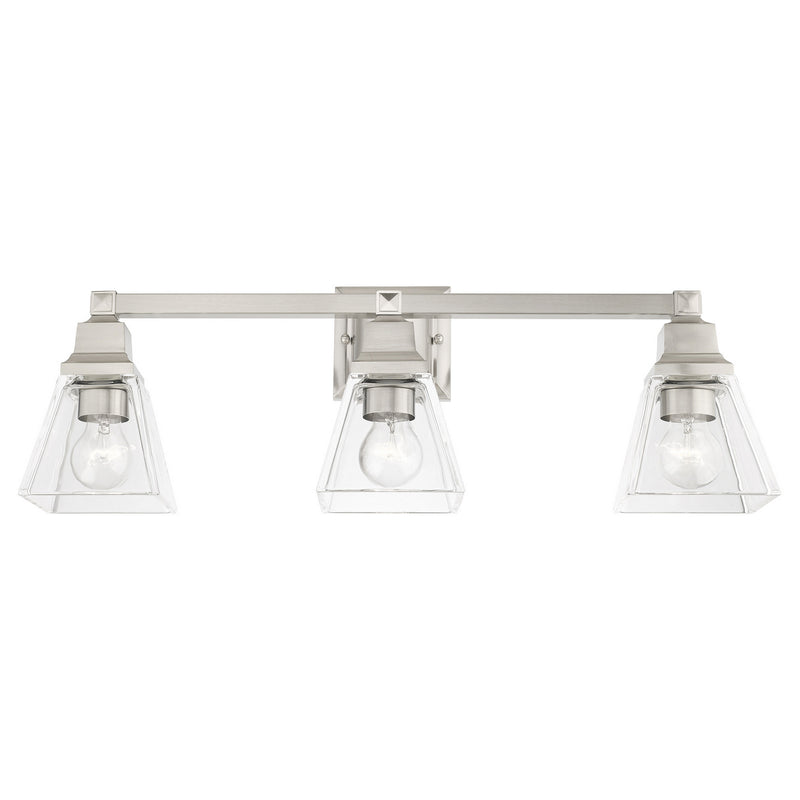 Livex Lighting 17173-91 Three Light Vanity, Brushed Nickel