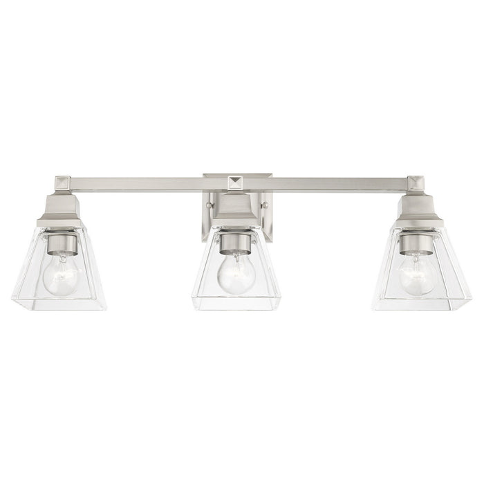 Livex Lighting 17173-91 Three Light Vanity, Brushed Nickel
