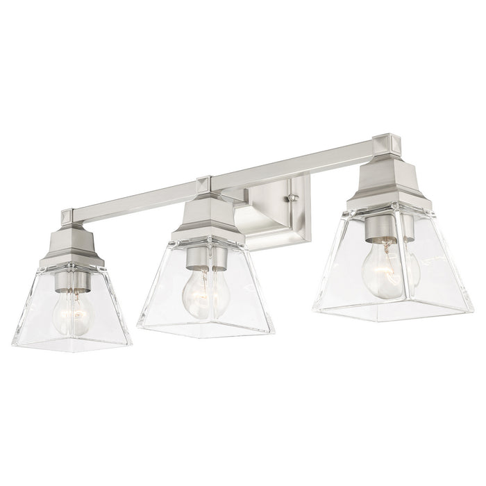 Livex Lighting 17173-91 Three Light Vanity, Brushed Nickel