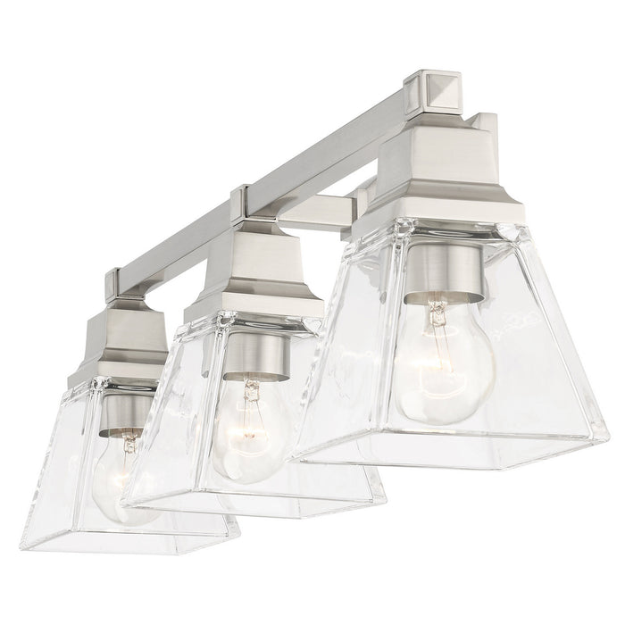 Livex Lighting 17173-91 Three Light Vanity, Brushed Nickel