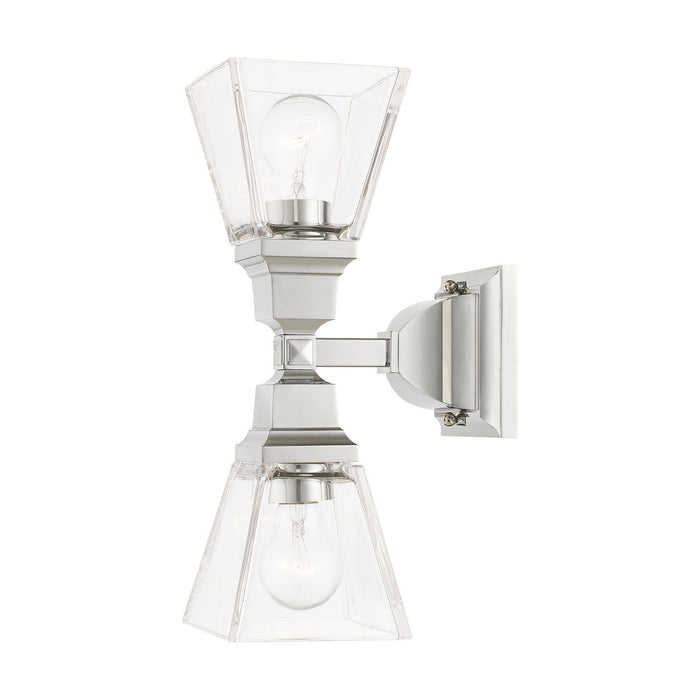 Livex Lighting 17178-05 Two Light Wall Sconce, Polished Chrome